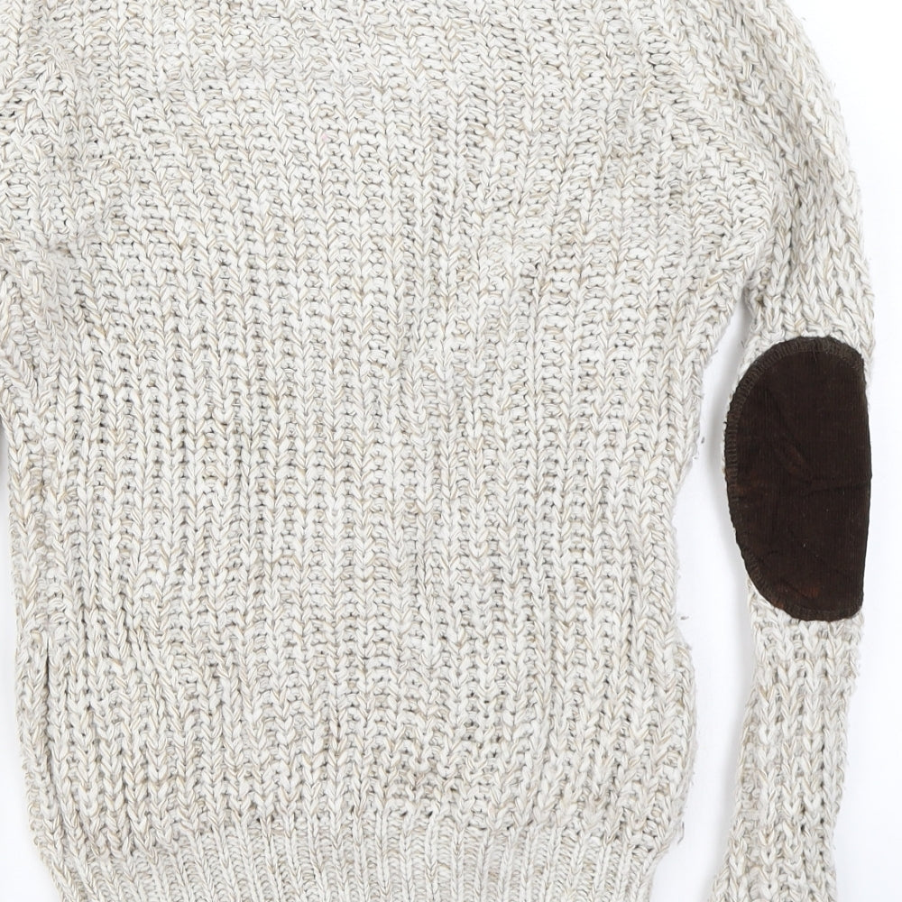 Blonde + Blonde Womens Beige Pullover Jumper Size 8
