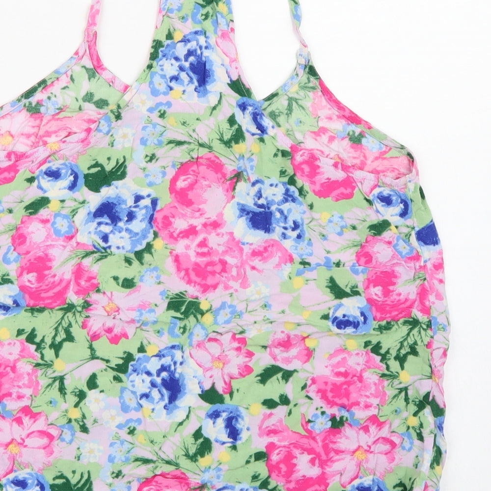Divided by H&M Womens Multicoloured Floral Chiffon Camisole Tank Size 10