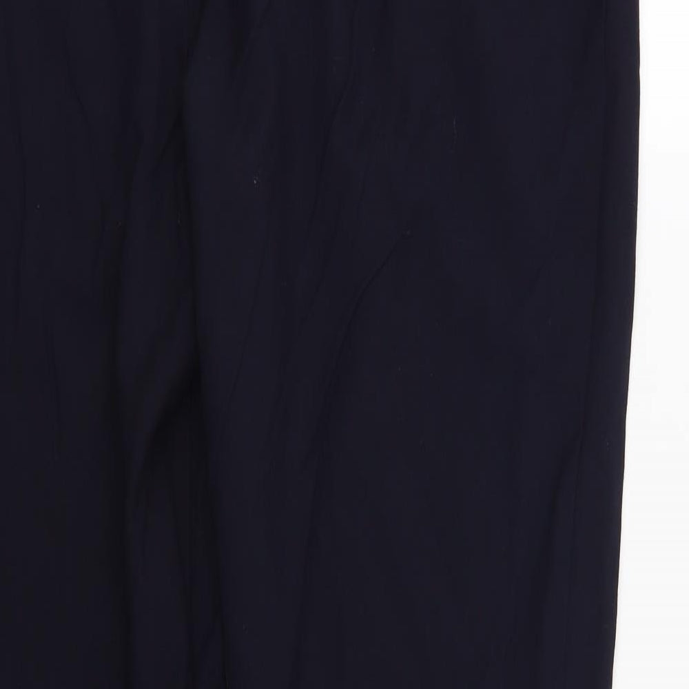 Marks & Spencer Mens Blue Trousers Size 20 L30 in