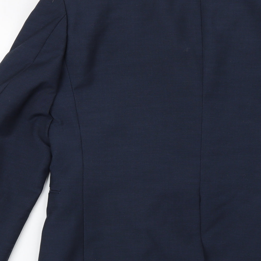Cedarwood State Mens Blue Jacket Suit Jacket Size 36