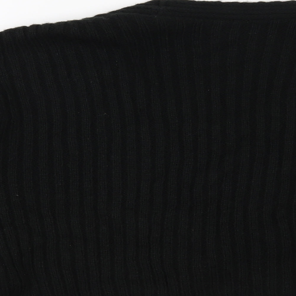 New Look Womens Black Striped Pullover Jumper Size M