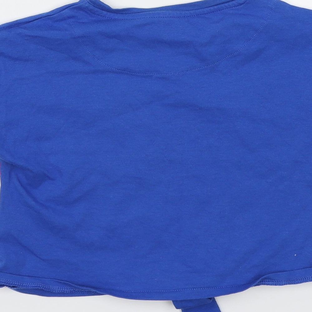 Marks & Spencer Girls Blue Basic T-Shirt Size 4-5 Years