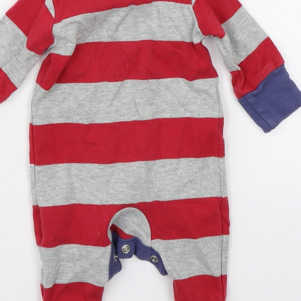 NEXT Baby Grey Striped Babygrow One-Piece One Size
