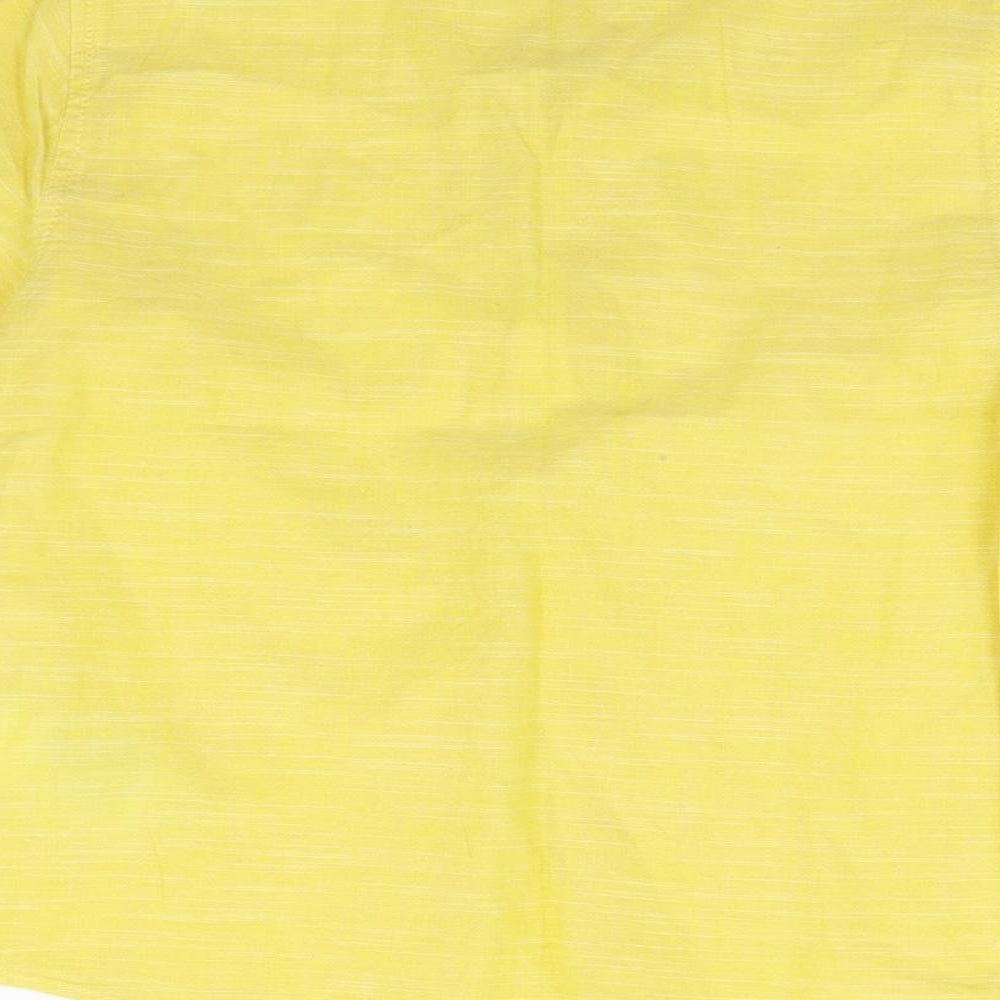 LC Waikiki Girls Yellow Houndstooth Basic Blouse Size 5-6 Years