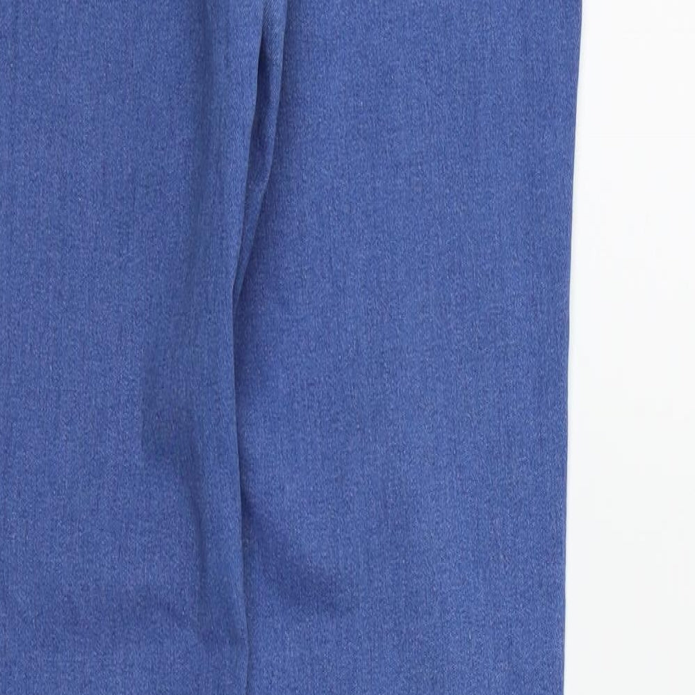 deniem & co Womens Blue Straight Jeans Size 12 L28 in