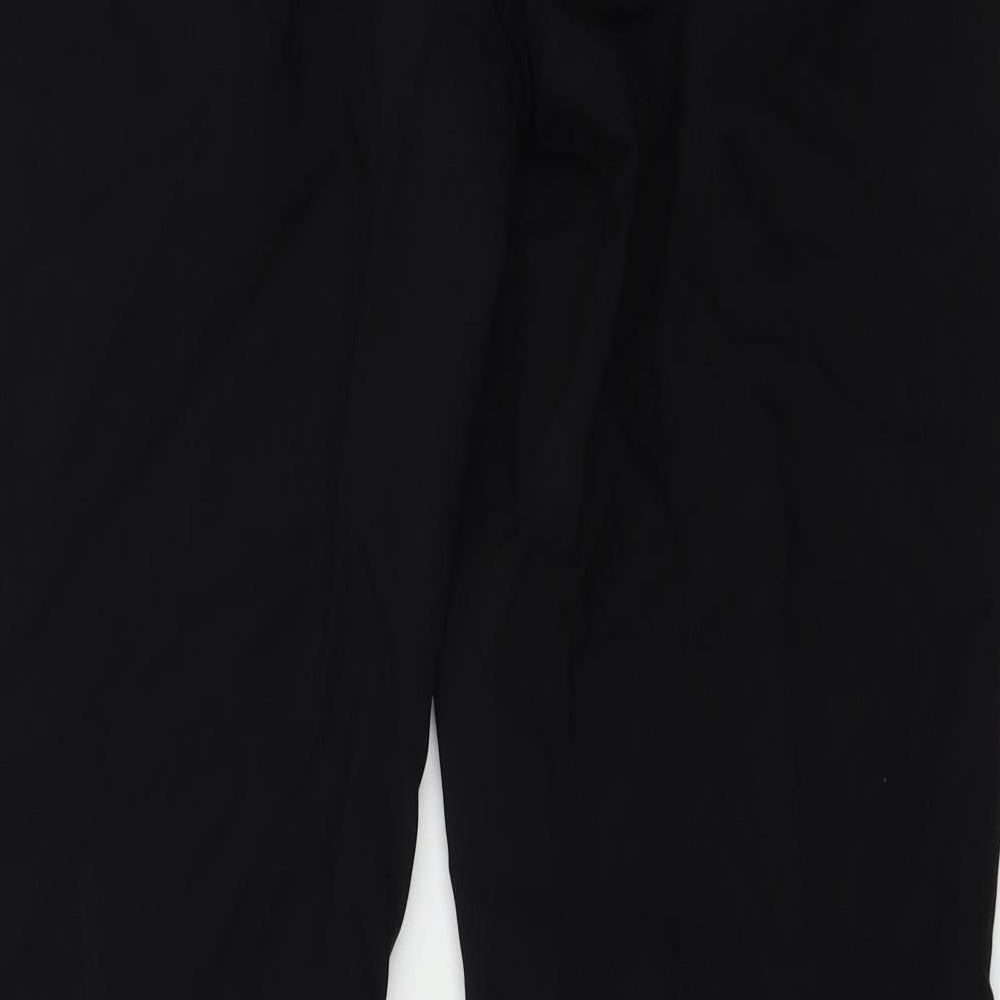 George Womens Black Trousers Size 12 L25 in