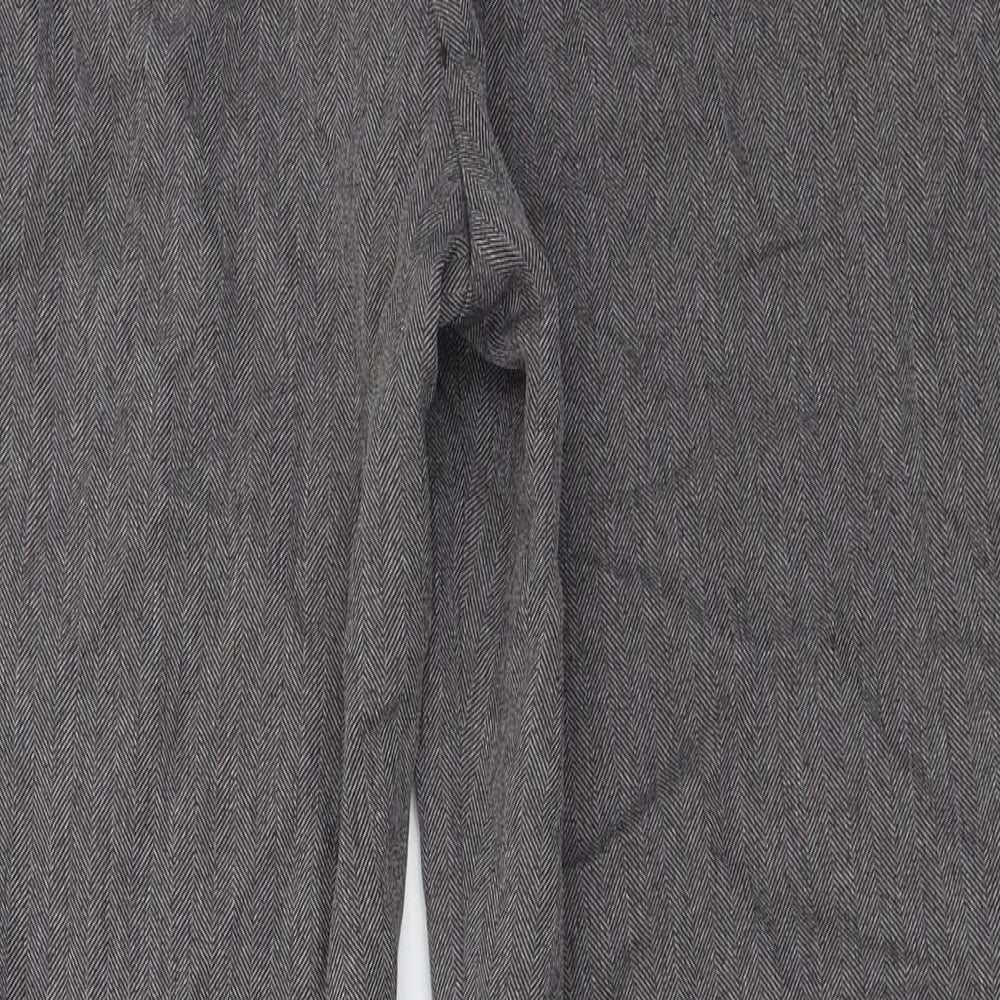 EVIE Womens Grey Trousers Size 14 L20 in