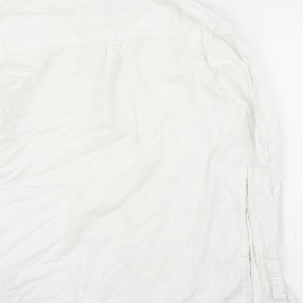 Topman Mens White Button-Up Size L