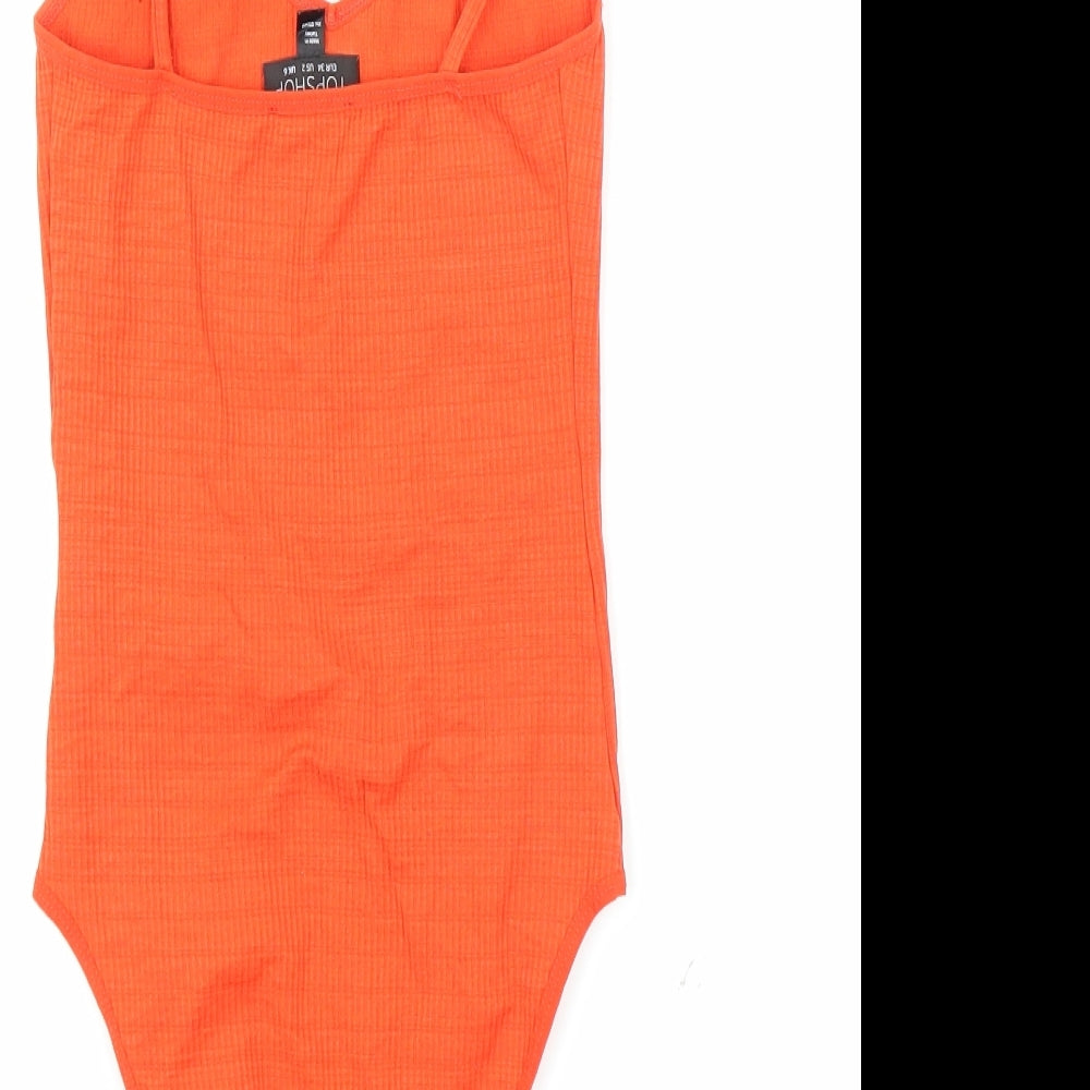 Topshop Womens Red Leotard One-Piece Size 6