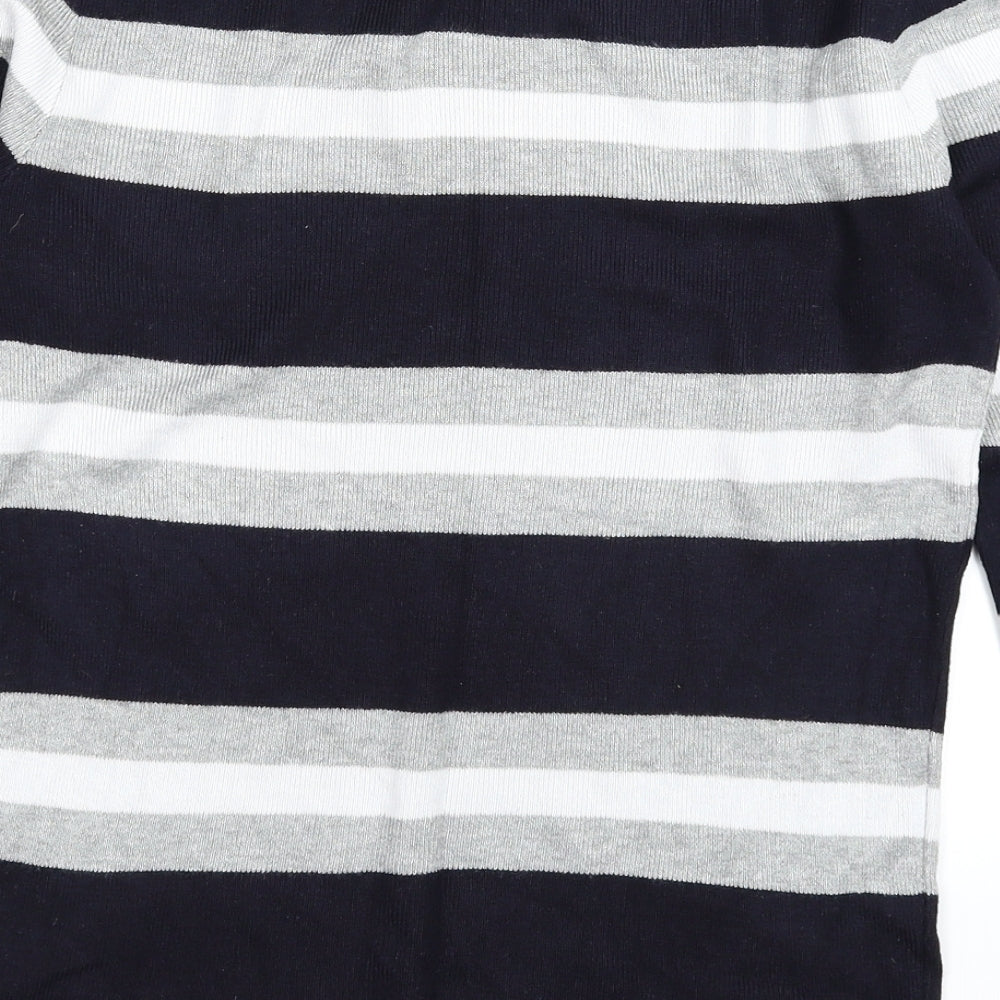 Red Herring Womens Multicoloured Striped Knit Pullover Jumper Size 14