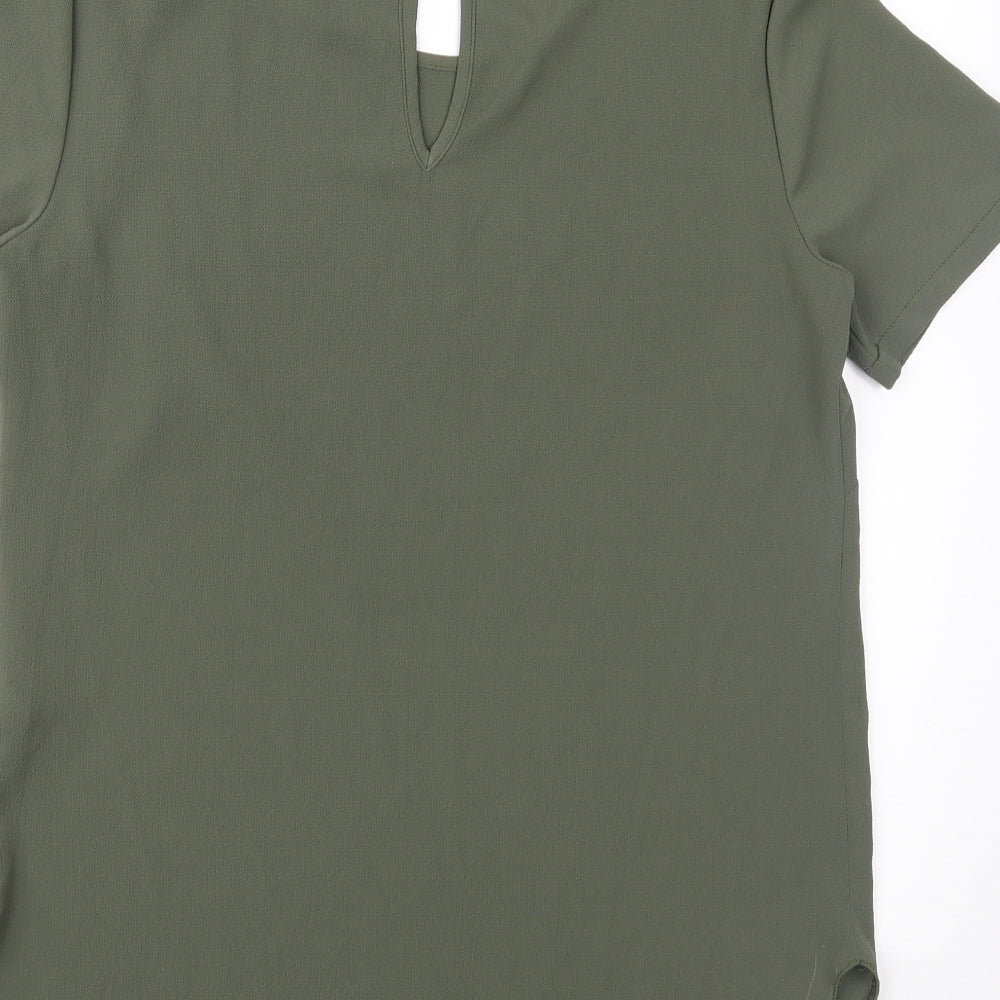 Atmosphere Womens Green Basic Blouse Size 6