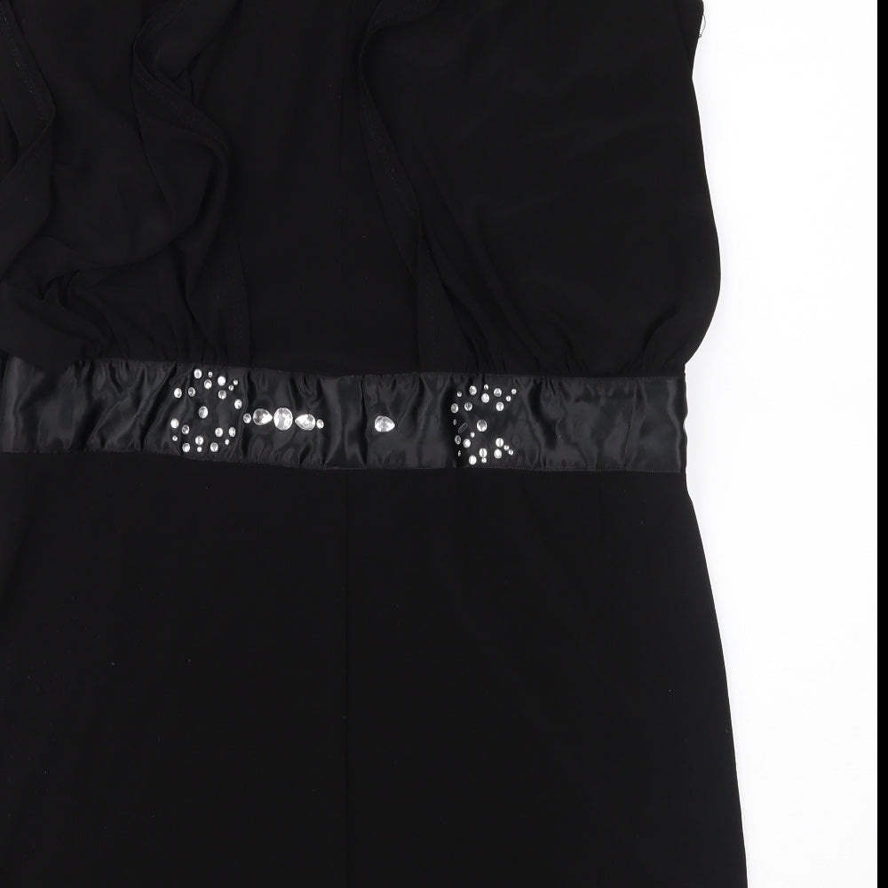 Scarlet Nite Womens Black Shift Size 14