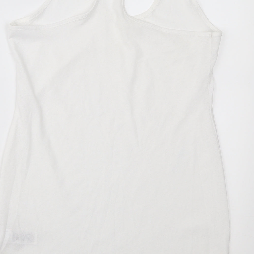 Preloved NEXT Womens White Basic T-Shirt Size 8 - Label