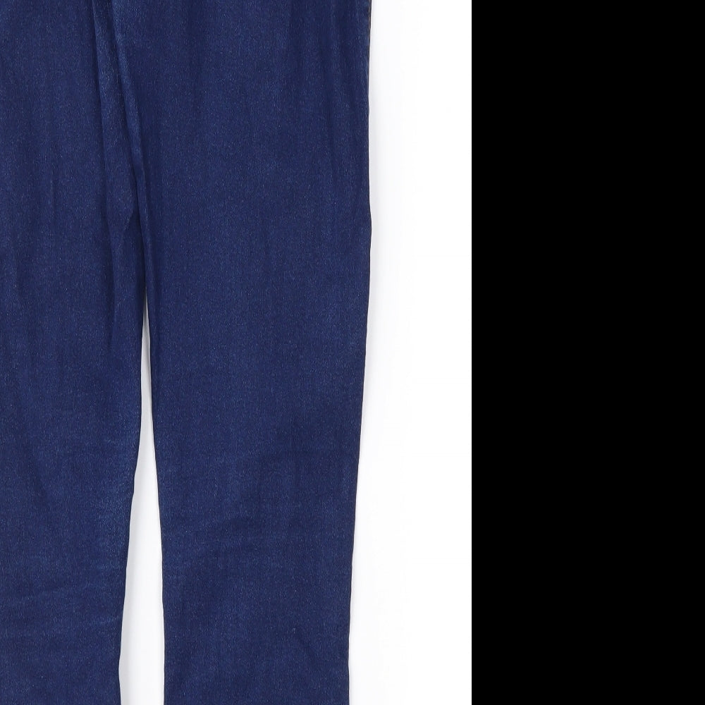 Denim & Co. Womens Blue Denim Jegging Jeans Size 12 L26 in