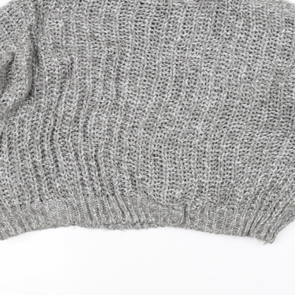TU Womens Grey Knit Pullover Jumper Size 10
