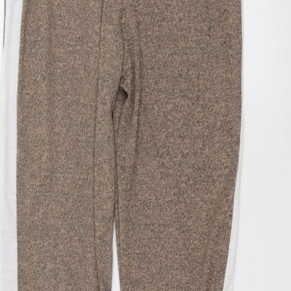 Boohoo Womens Brown Trousers Size M L26 in