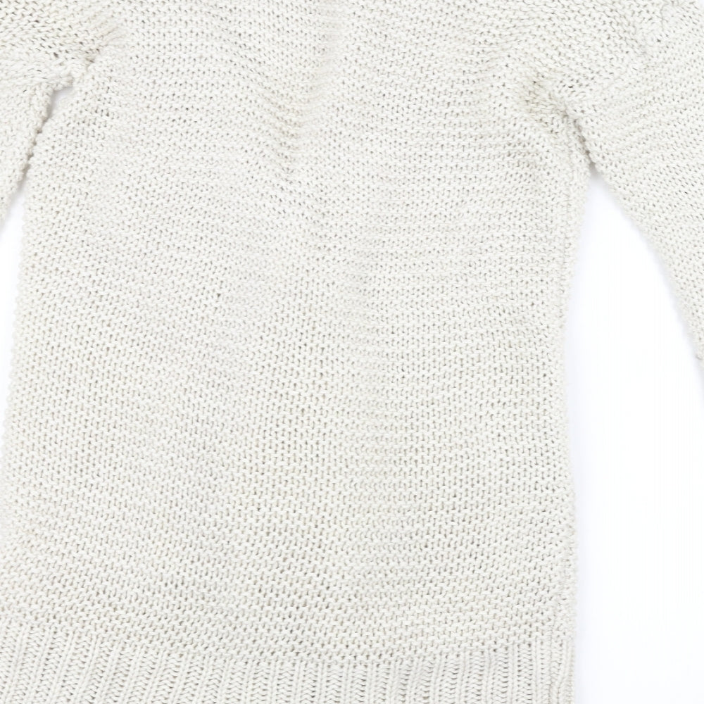 Preworn Womens White Jacket Coatigan Size XS