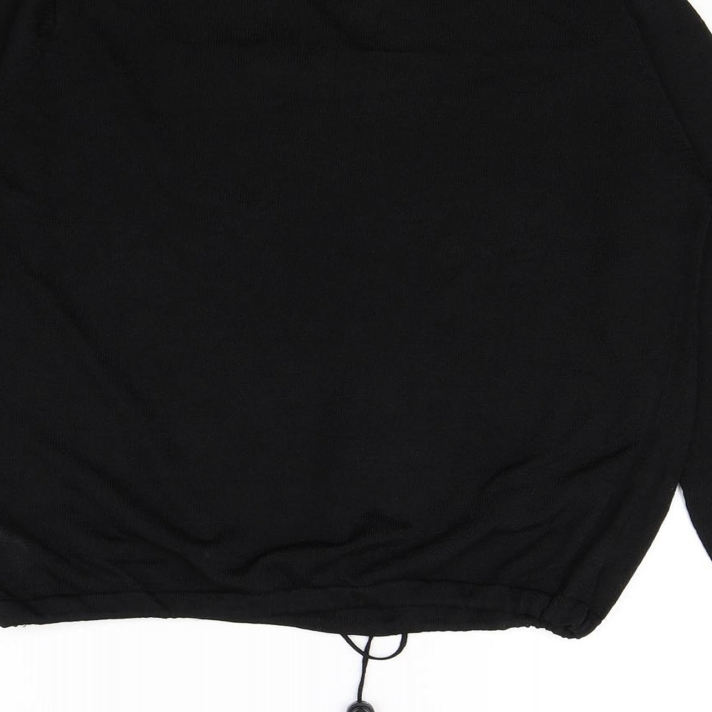 Moto Womens Black Pullover Jumper Size S