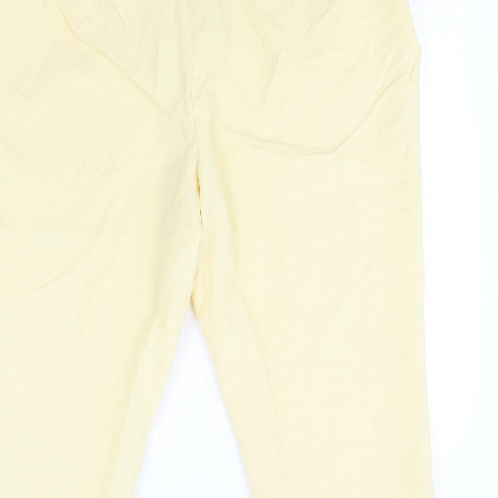 Preworn Womens Yellow Trousers Size 38 L21 in