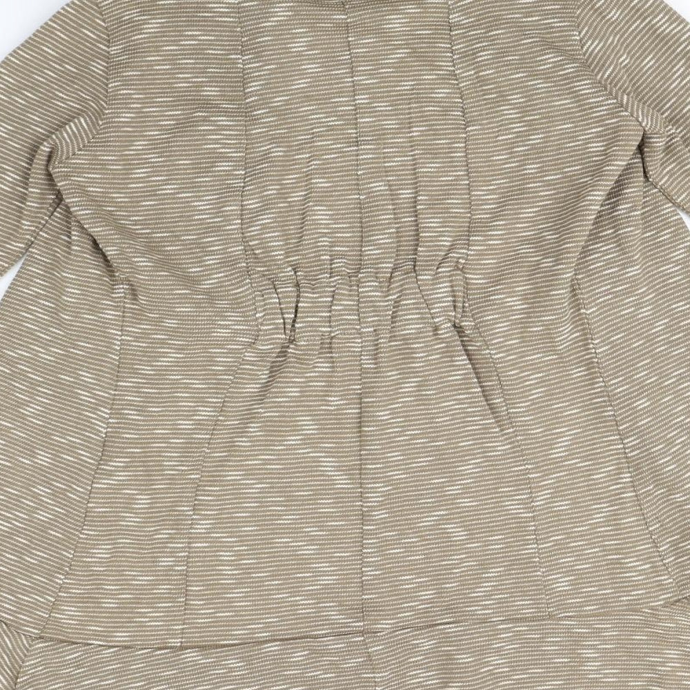DREAM Womens Brown Herringbone Cardigan Jumper Size 8