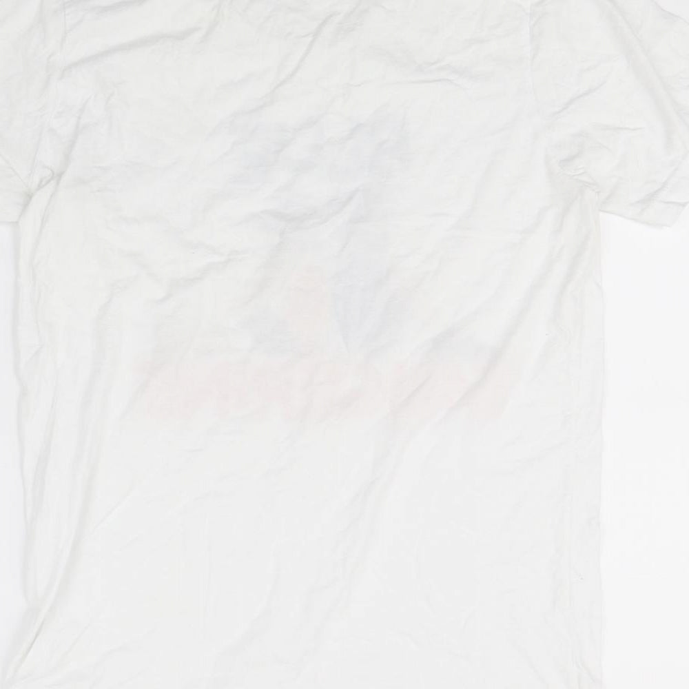 Canvas Mens White T-Shirt Size S