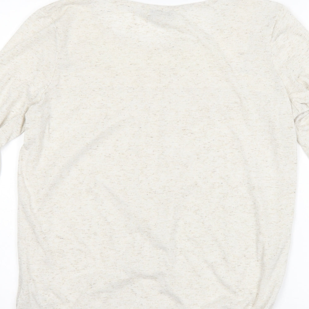 NEXT Womens Beige Basic T-Shirt Size 8