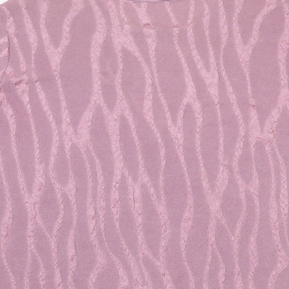 Bonmarché Womens Pink Basic Blouse Size XL