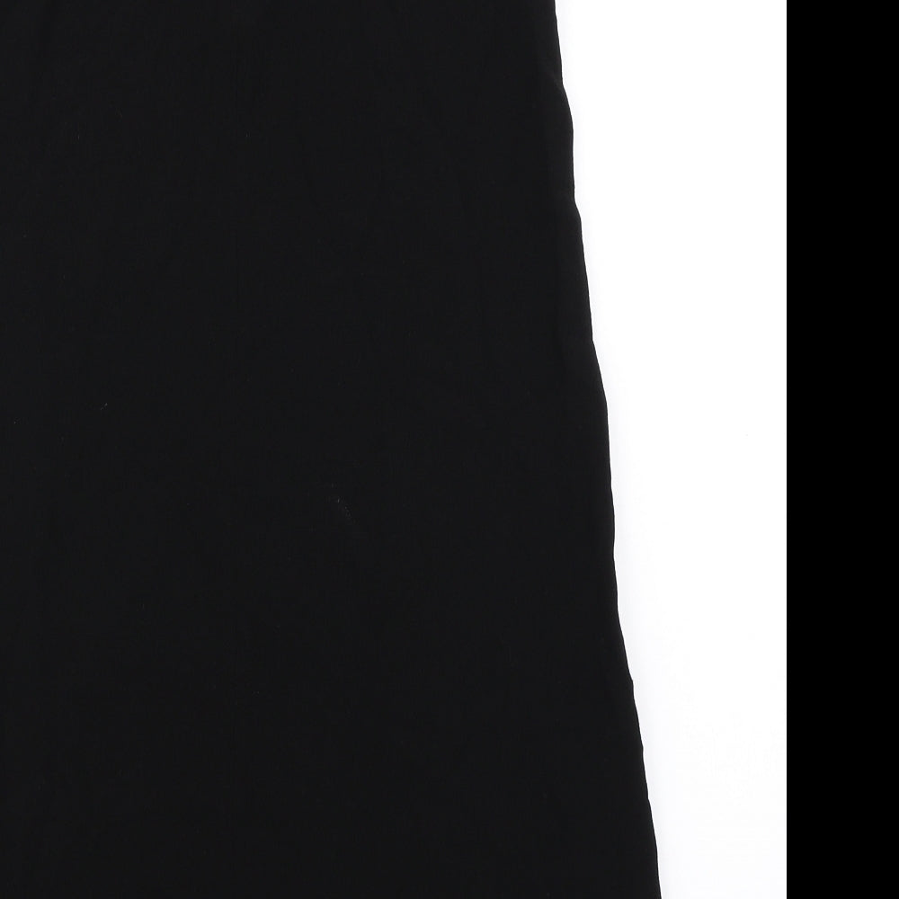 R. Womens Black A-Line Size 8
