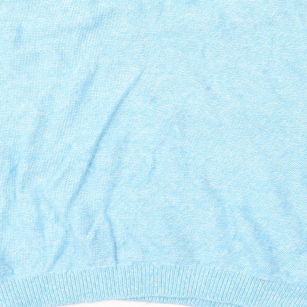 Topshop Womens Blue Knit Pullover Jumper Size 8