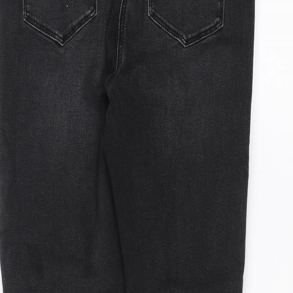 Matalan Womens Black Denim Skinny Jeans Size 12 L26 in - velvet stripe