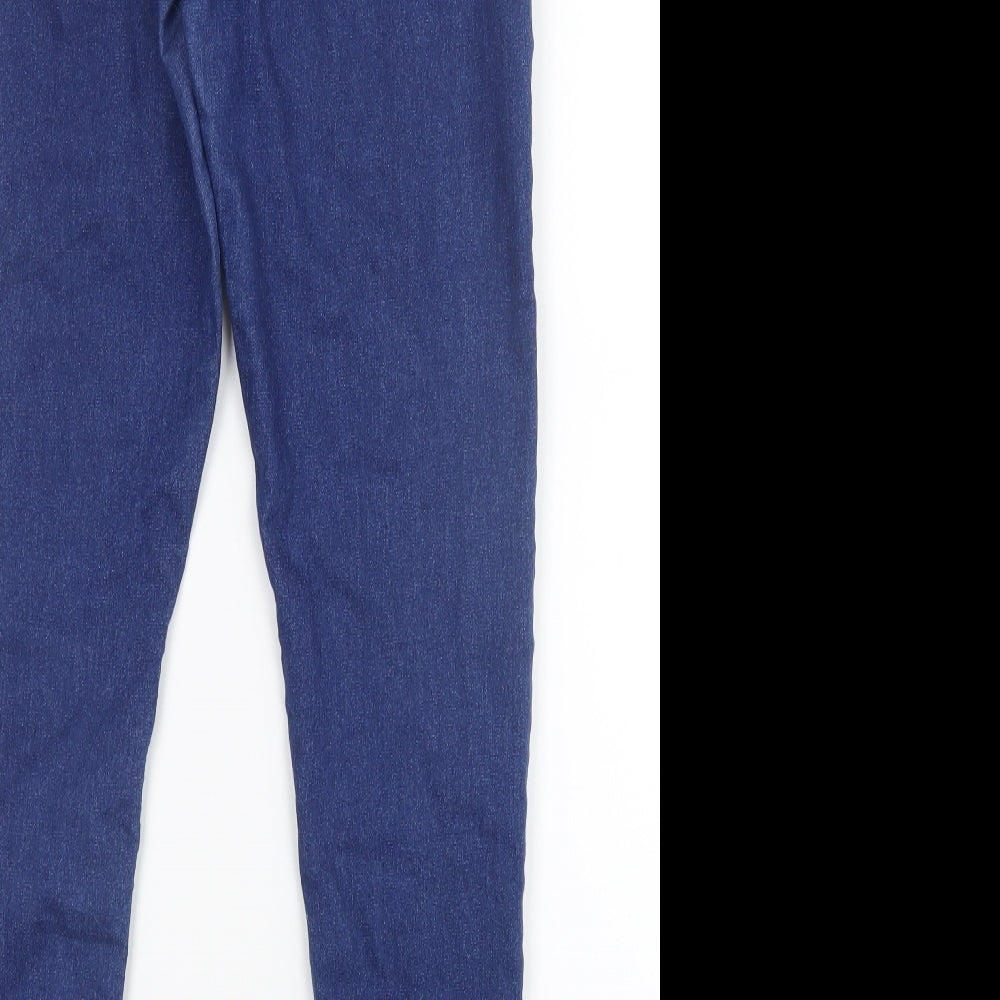 Topshop Womens Blue Denim Straight Jeans Size 28 in L28.5 in