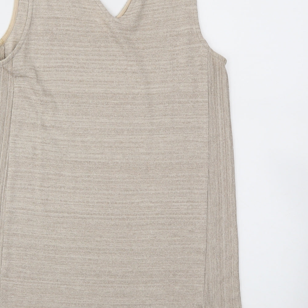 NEXT Womens Gold Basic T-Shirt Size 10