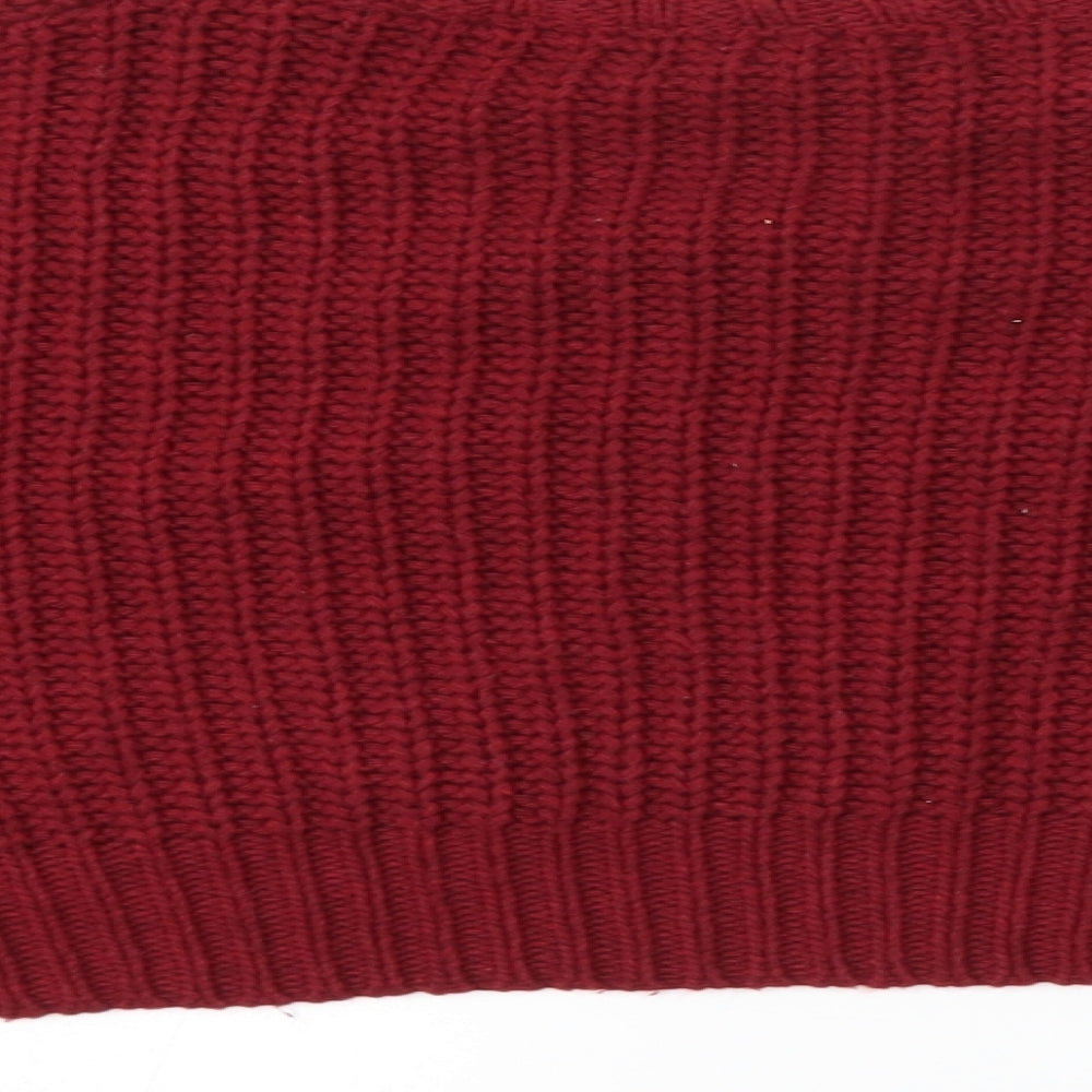 SheIn Womens Red Pullover Jumper Size M