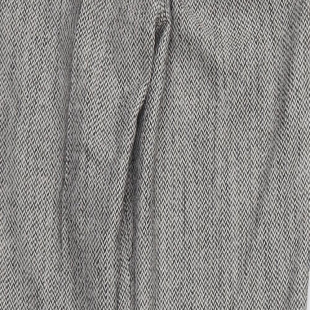 H&M Womens Grey Trousers Size 6 L26 in