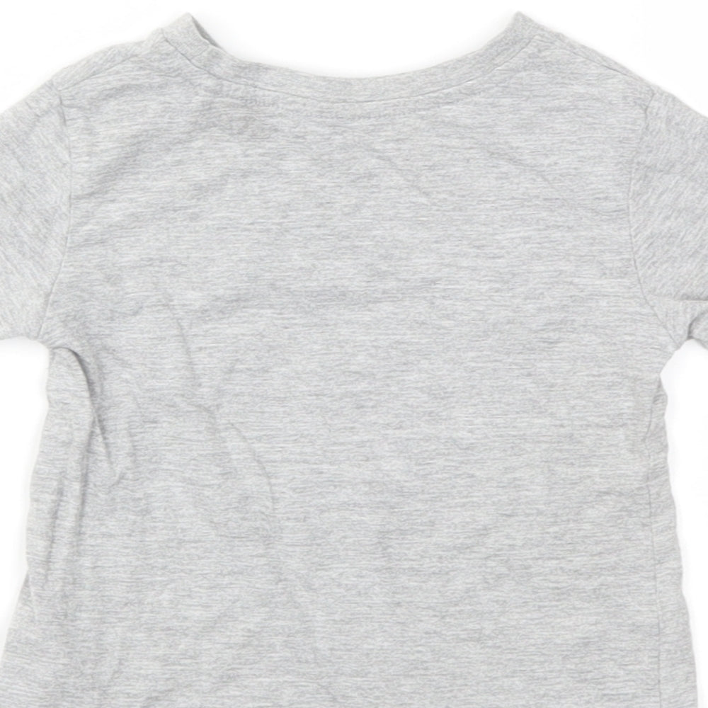 River Island Baby Grey Houndstooth Basic T-Shirt Size 6-9 Months