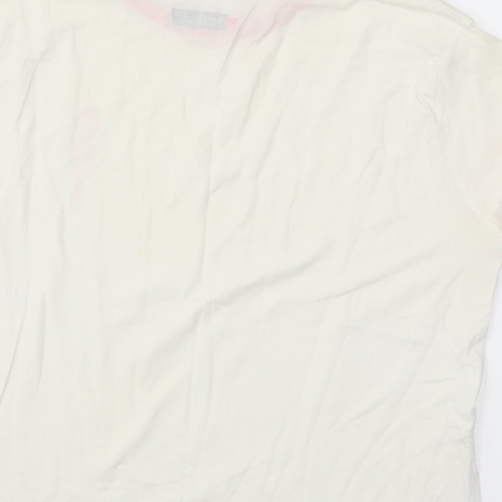 lundiz training Womens White Basic T-Shirt Size XS