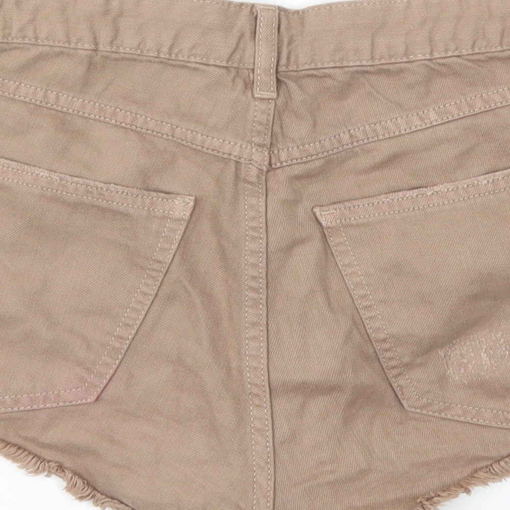H&M Womens Brown Hot Pants Shorts Size 10