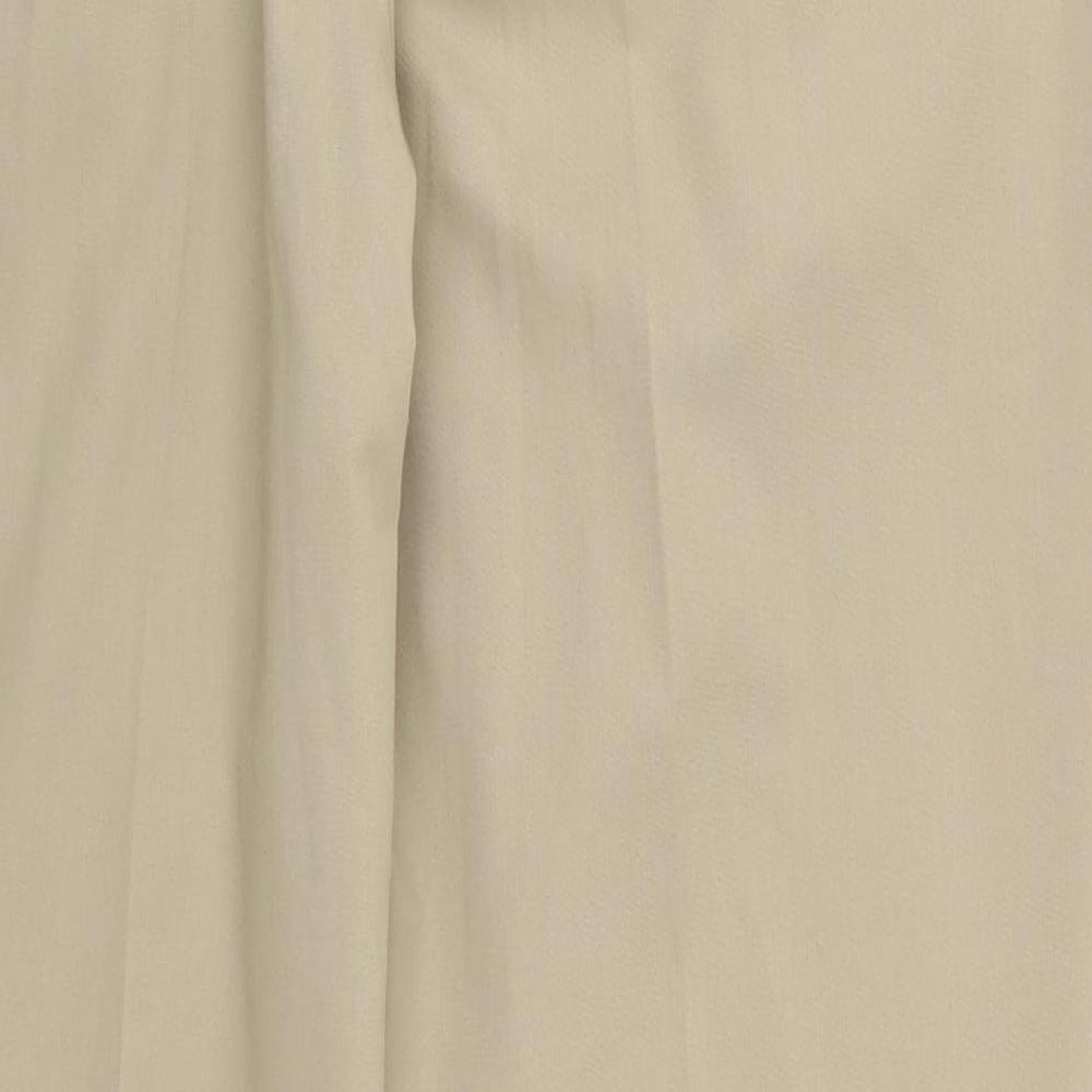 Femme Womens Beige Trousers Size 14 L31.5 in