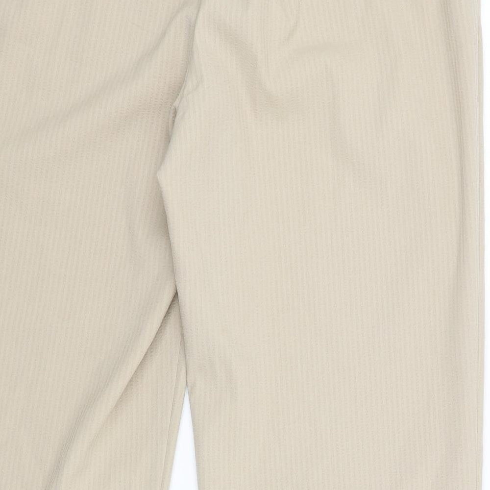 Classic Womens Beige Trousers Size 16 L26 in