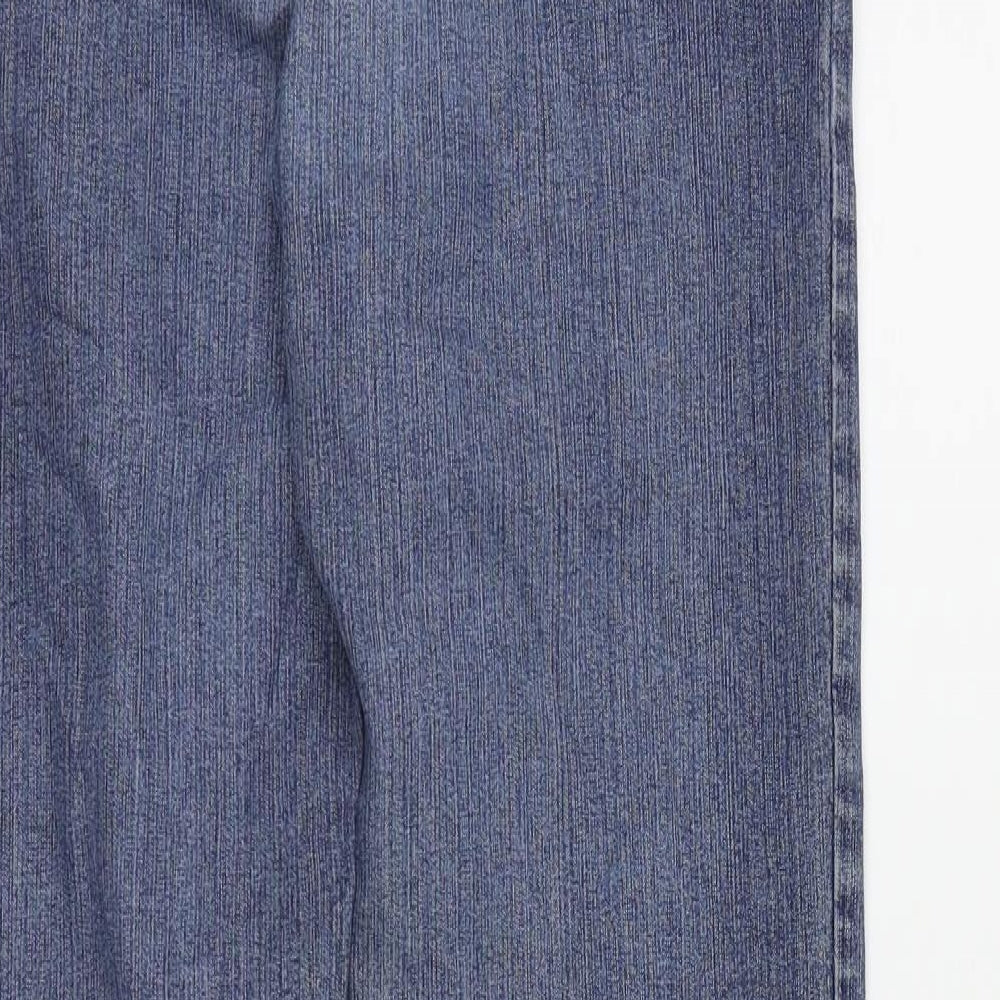JUST FOR YOU Womens Blue Straight Jeans Size 8 L26 in