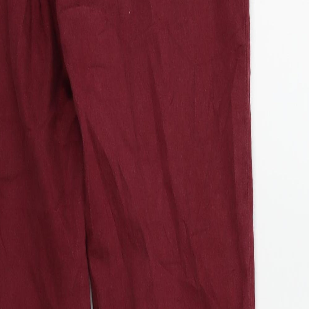 Janina Womens Purple Trousers Size 8 L27 in
