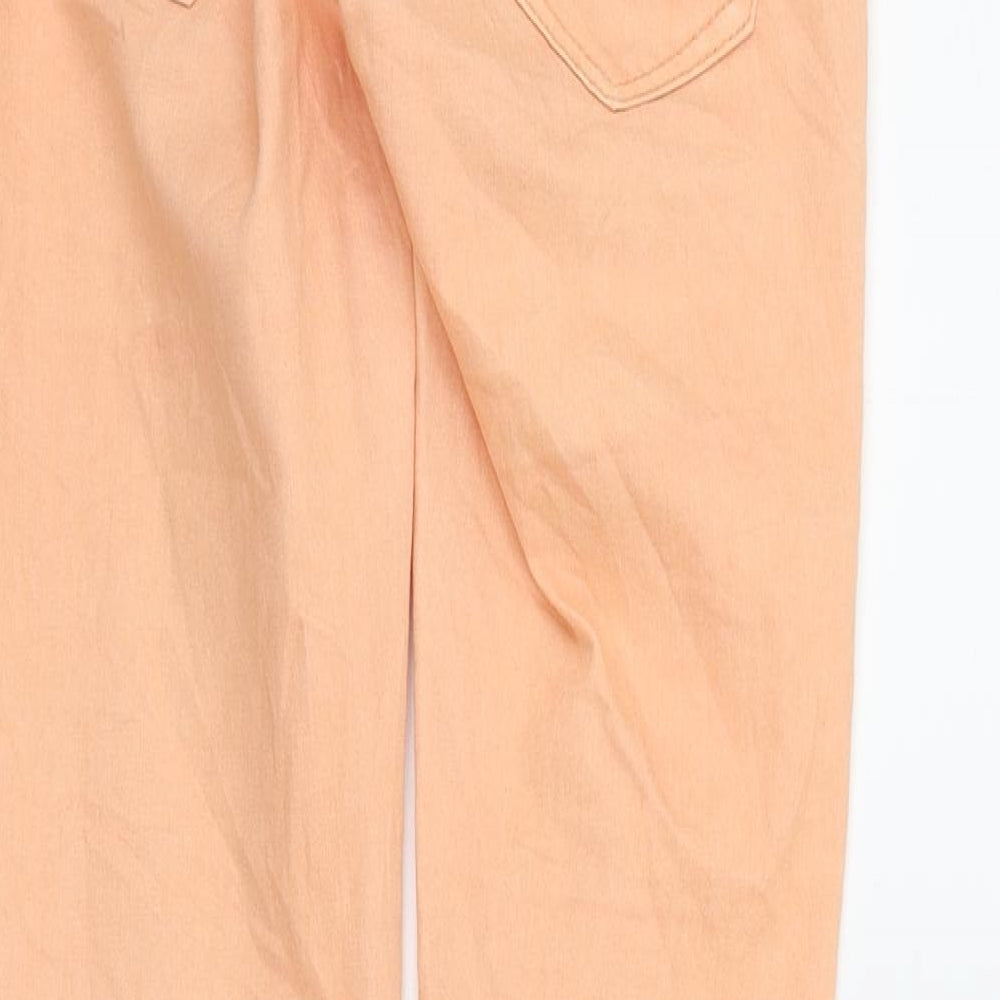 mango jeans Womens Orange Straight Jeans Size 4 L28 in