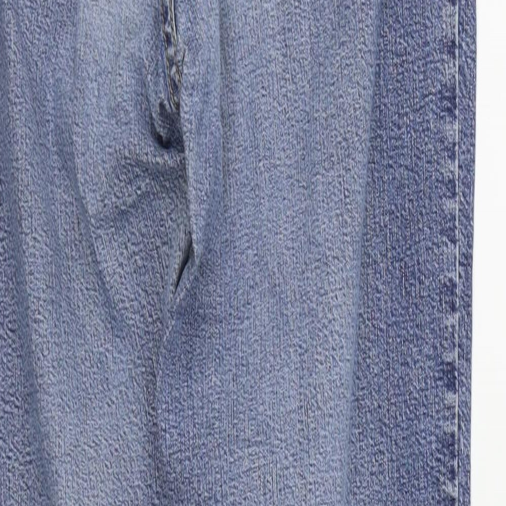 JUST FOR YOU Womens Blue Straight Jeans Size 10 L28 in
