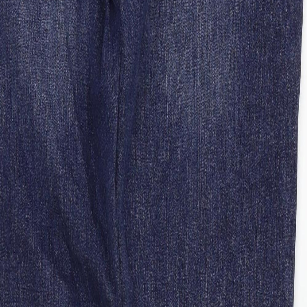 deniem & co Womens Blue Straight Jeans Size 10 L25 in
