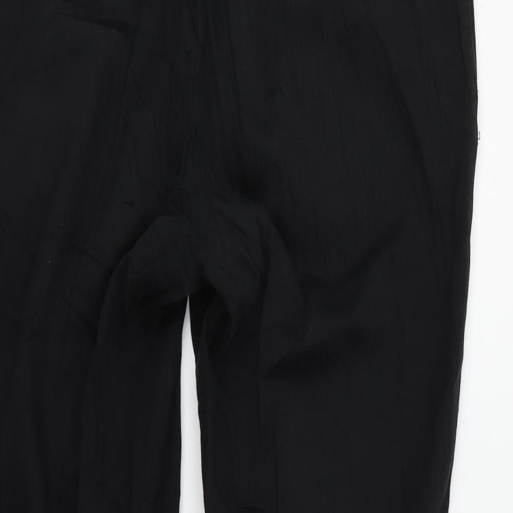 H&M Womens Black Trousers Size 12 L26 in