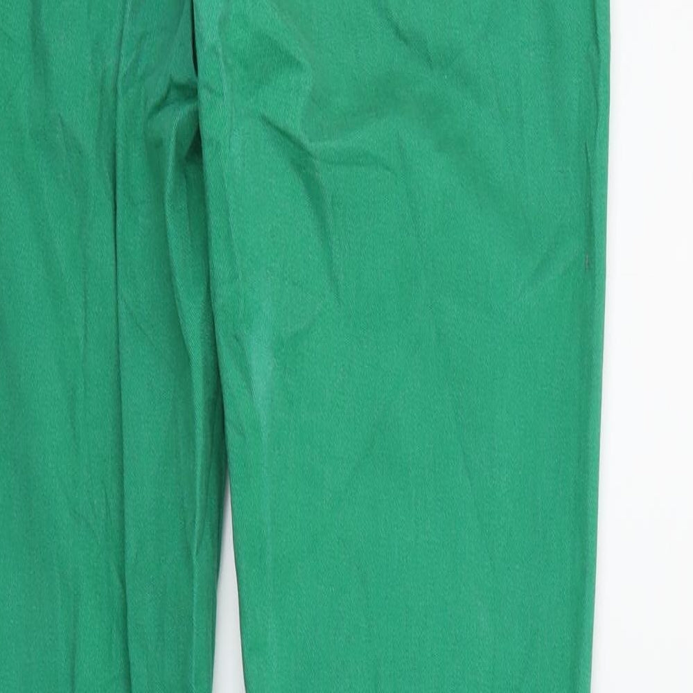 Crazy World Womens Green Straight Jeans Size 10 L30 in