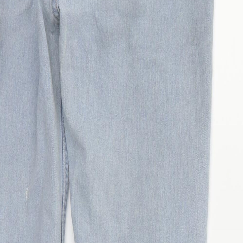 & denim Womens Blue Straight Jeans Size 26 in L30 in