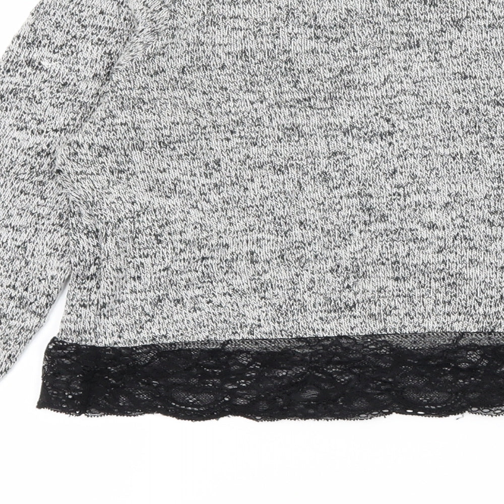 H&M Womens Grey Knit Pullover Jumper Size XS