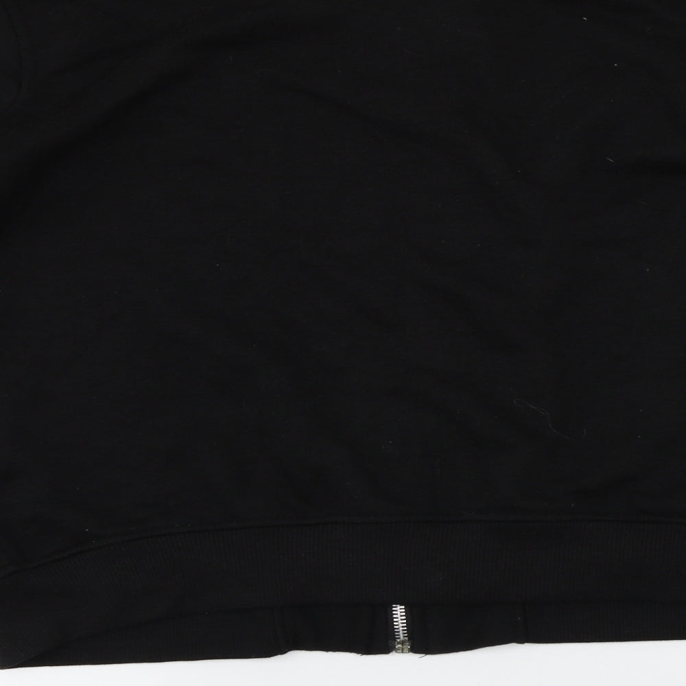Misguided Womens Black Full Zip Jumper Size 14