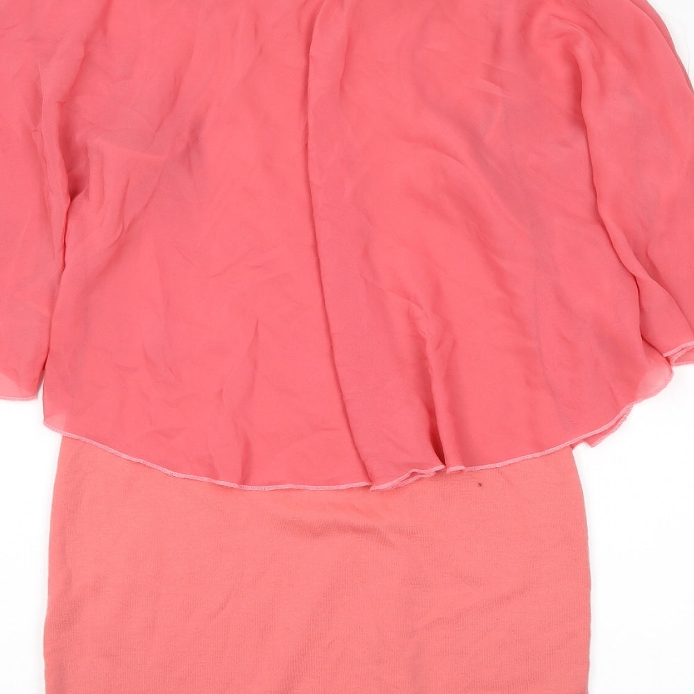 POINT Womens Pink Basic Blouse Size S